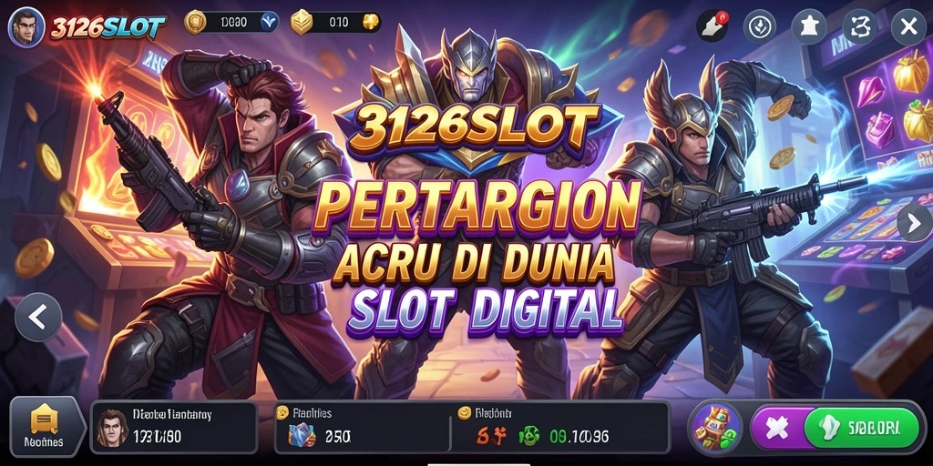 Screenshot memperlihatkan aksi seru gameplay 3126SLOT dengan karakter beragam.