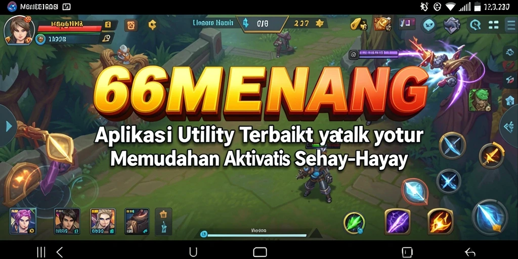 Tampilan aplikasi 66MENANG yang memudahkan pengguna dalam aktivitas.