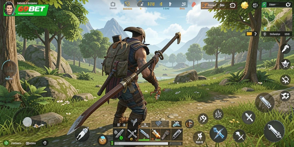 Tangkapan layar gameplay 69BET menampilkan petualangan Open World yang menakjubkan.