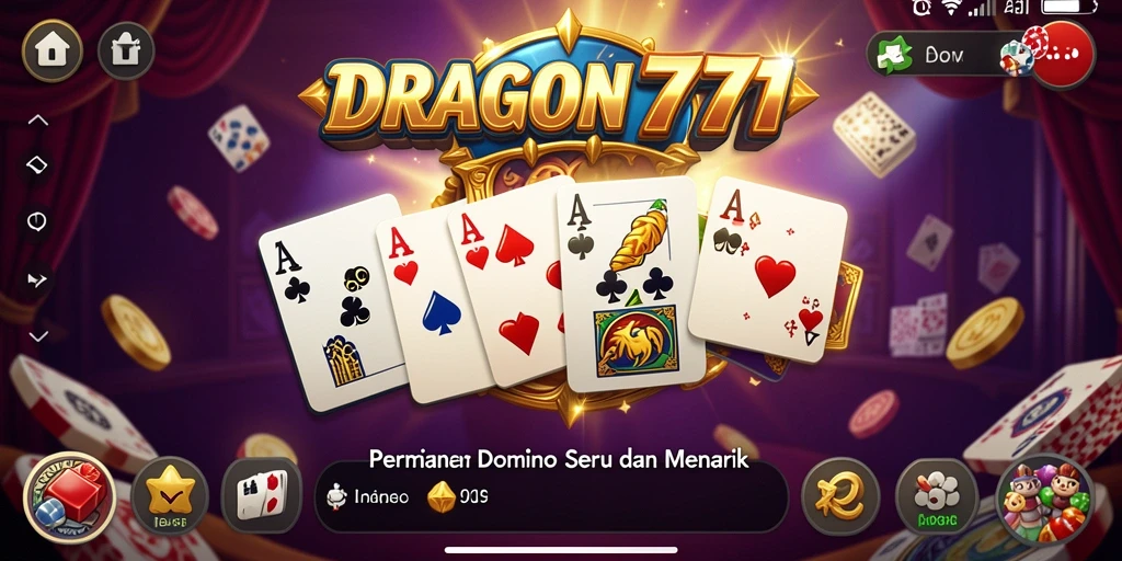 Tampilan gameplay seru di DRAGON777 dengan aksi kartu yang menarik.