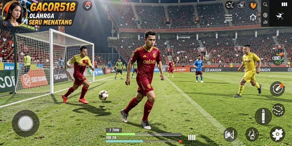 Screenshot GACOR518 menampilkan gameplay olahraga yang seru.