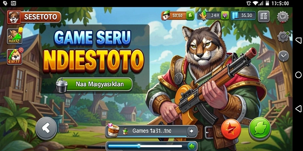 Tampilan gameplay SESETOTO yang menarik dan mengasyikkan.