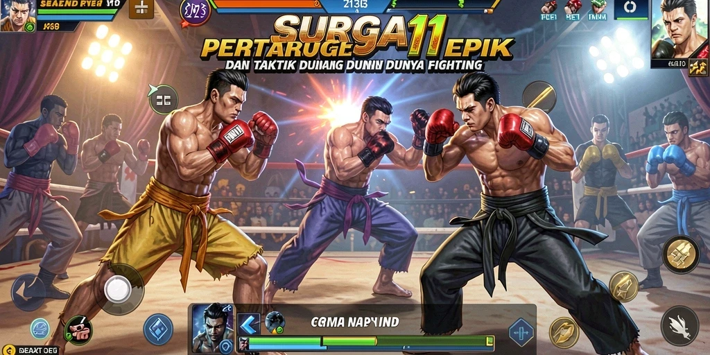 Tampilan gameplay SURGA11 yang penuh aksi dan pertarungan seru.