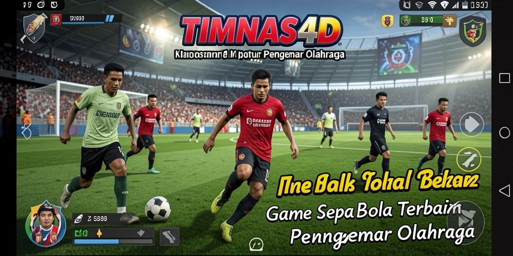 Gameplay seru dalam TIMNAS4D yang menghadirkan aksi sepak bola.