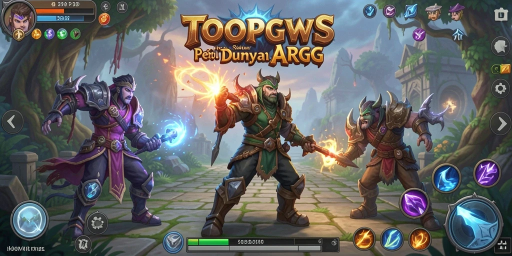 Tampilan permainan ARPG yang mendebarkan dalam TOOPGWS.